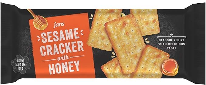 Jans Sesame Cracker with Honey 5.64 oz (Pack of 8)