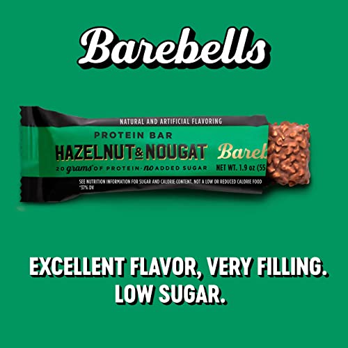 Hazelnut & Nougat Protein Bars – 20g Protein, 24 Pack