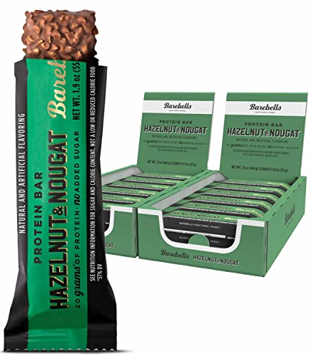 Hazelnut & Nougat Protein Bars – 20g Protein, 24 Pack