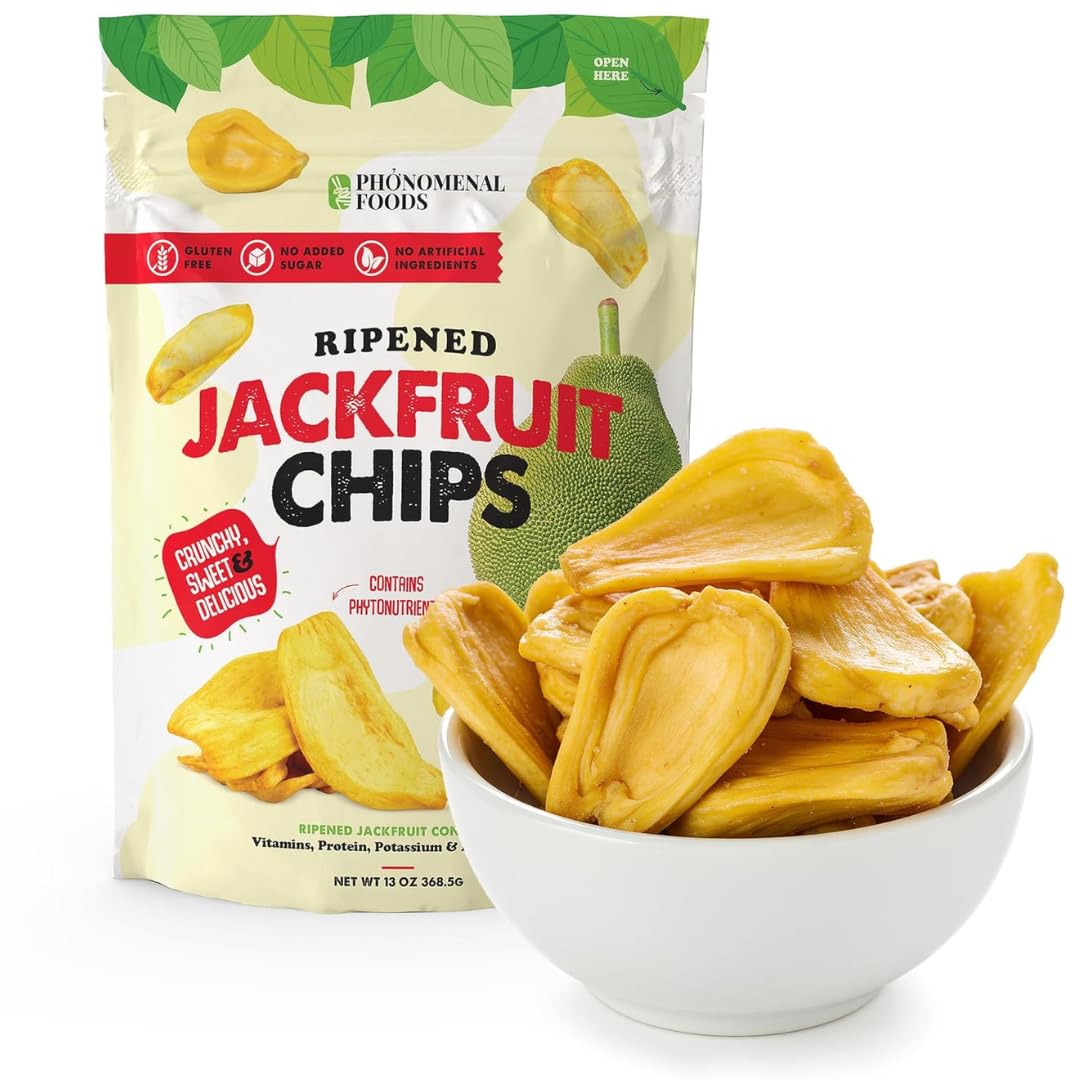 Organic Jackfruit Chips – No Sugar Added, 2 Pack
