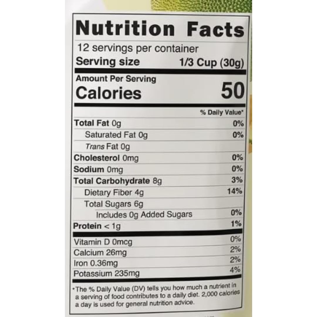Organic Jackfruit Chips – No Sugar Added, 2 Pack