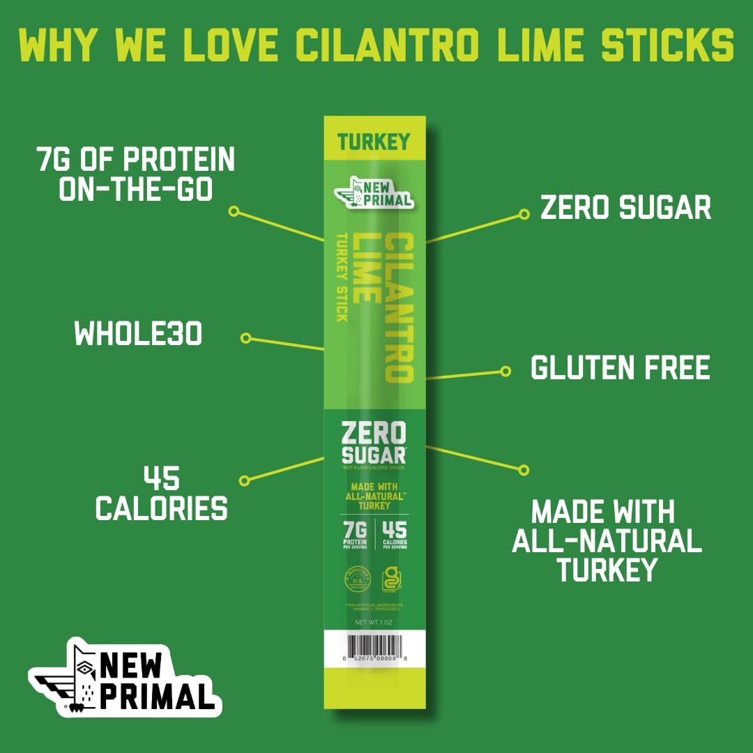 Turkey Meat Sticks – Lightly Peppered & Cilantro Lime