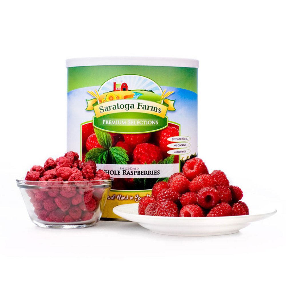 Freeze-Dried Raspberries – 22 Servings