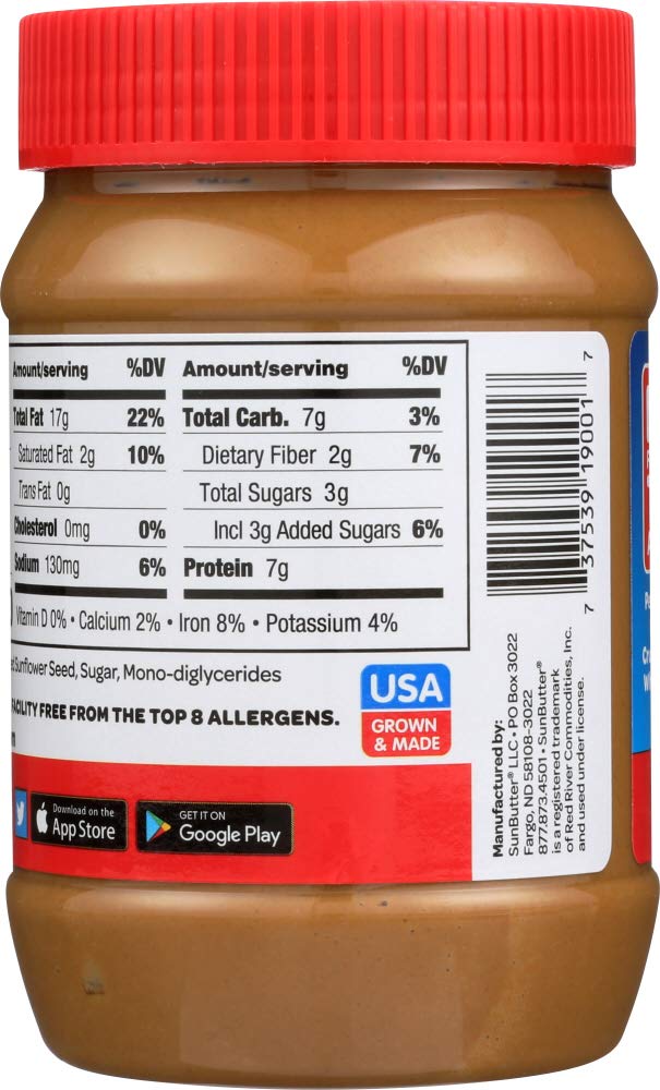 Sunbutter Natural Nut Bttr Orgnl Crmy 16 Oz