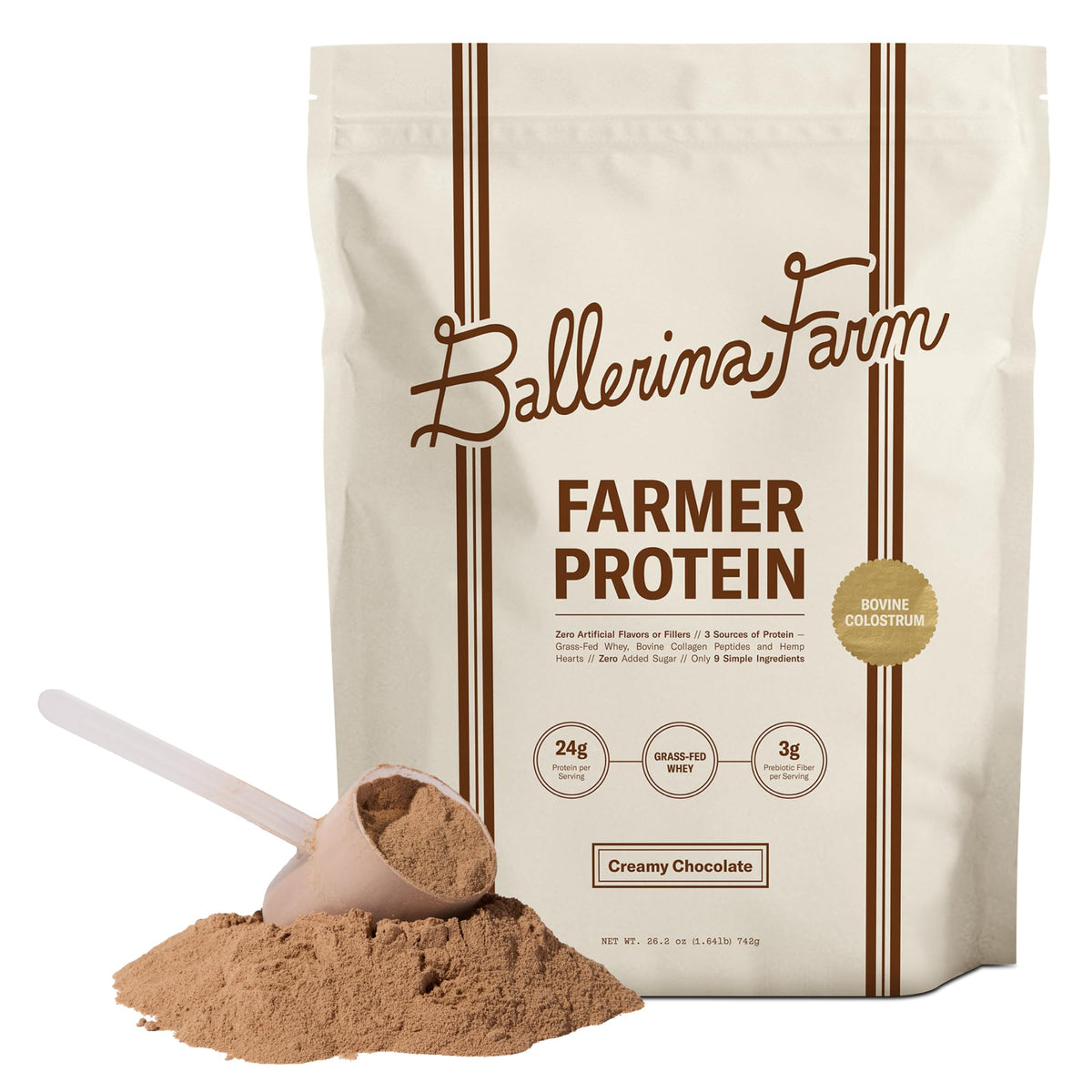 Grass-Fed Whey Protein Powder with Collagen – 24g Protein