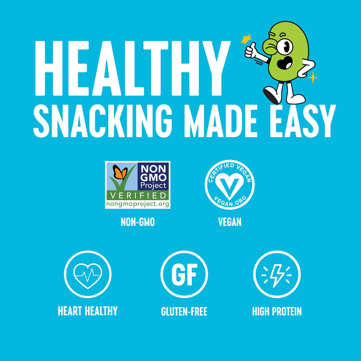 High-Protein Roasted Edamame Snacks – Variety Pack, 45 Count