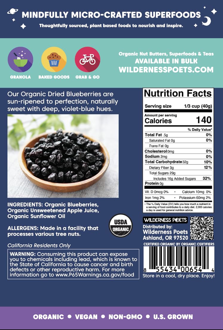 Organic Whole Dried Blueberries