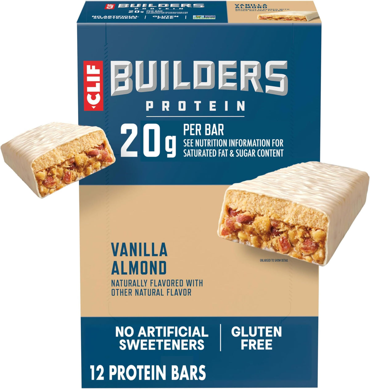 CLIF BUILDERS Protein Bars, Chocolatey Peanut Butter, Gluten Free