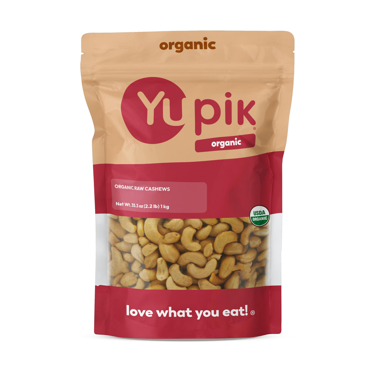 Organic Raw Whole Cashews – Unsalted, 6 Pack