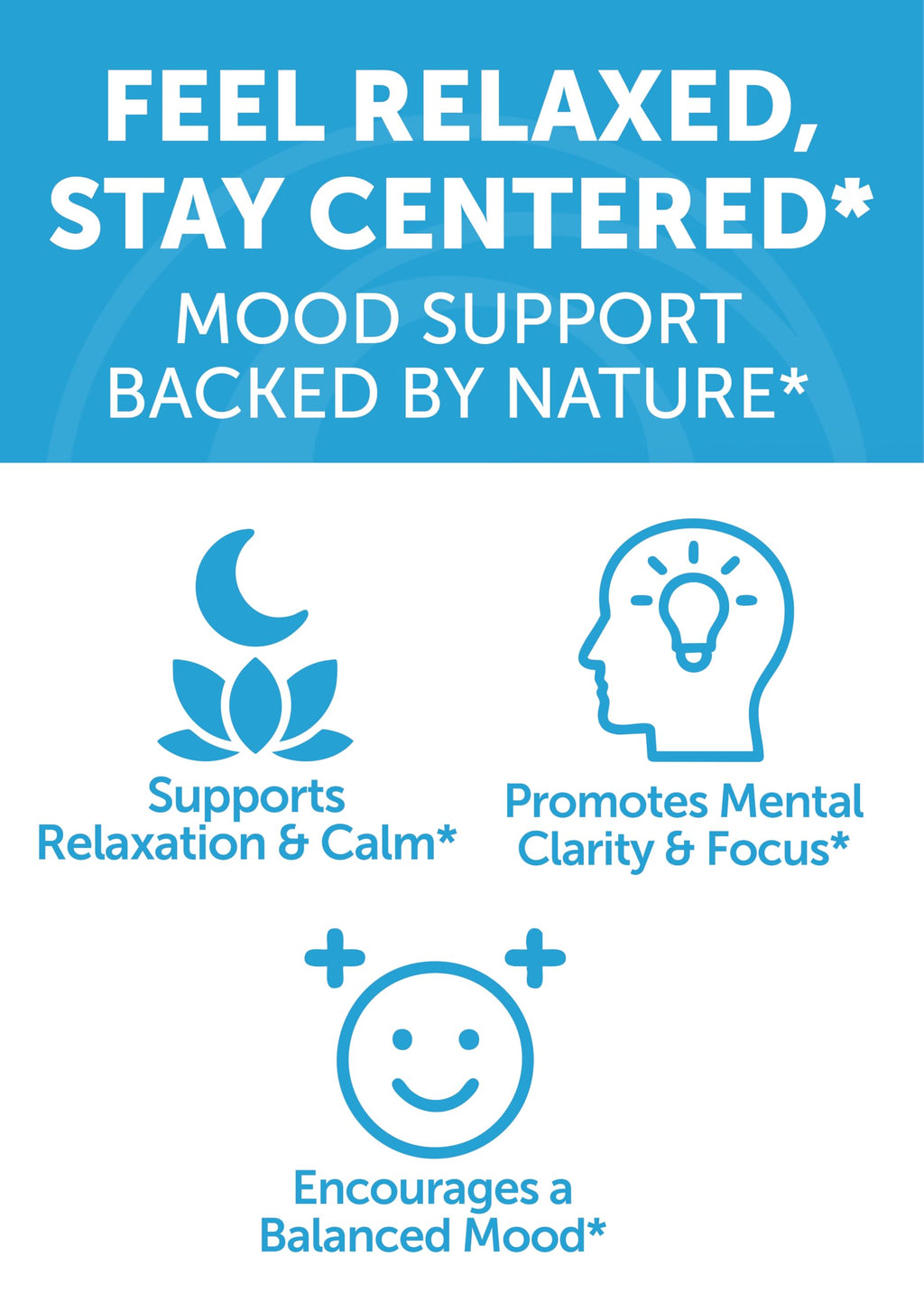 Calm & Stress Relief Gummies – GABA + L-Theanine, 60 Count