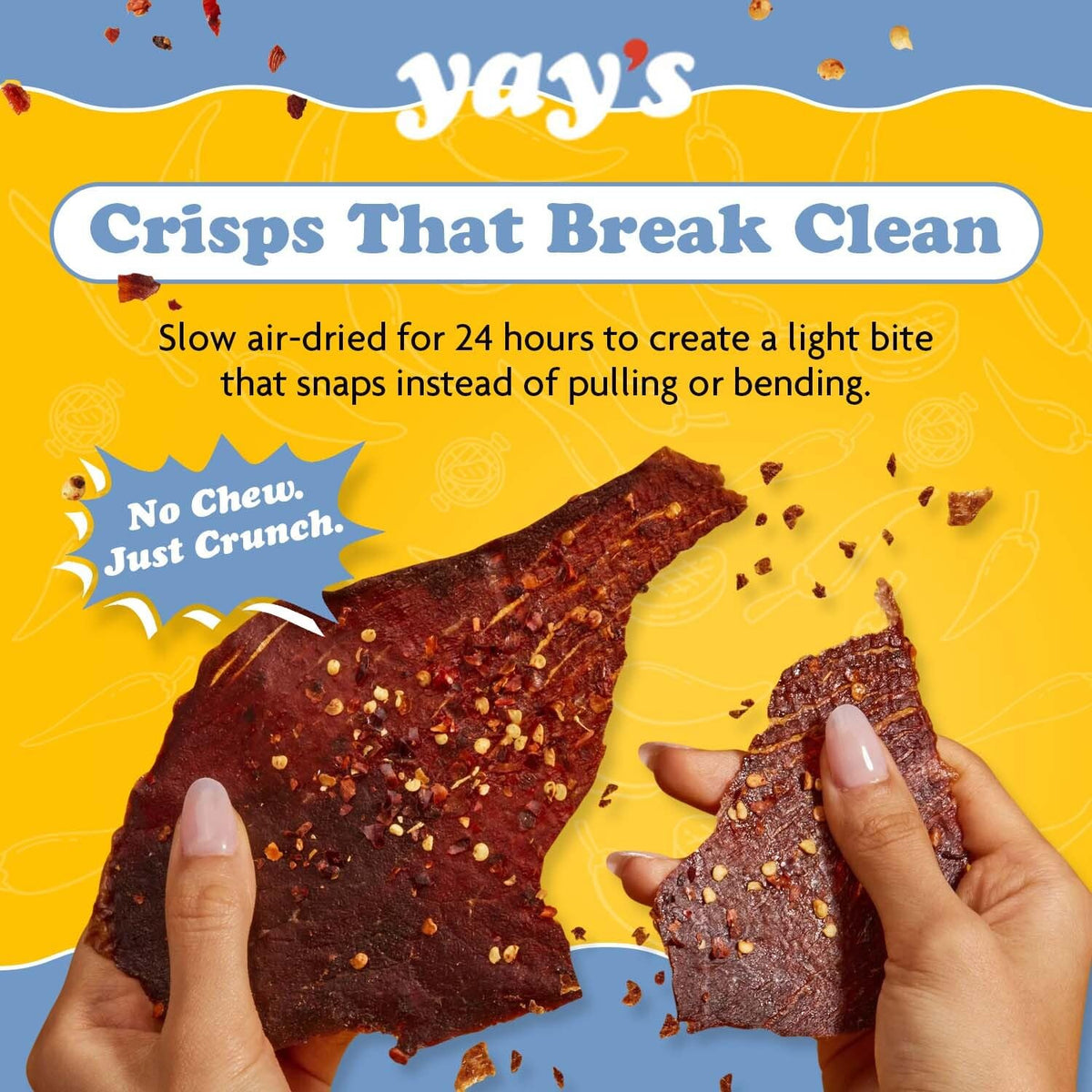Yay's Snacks Sweet and Spicy Beef Crisps