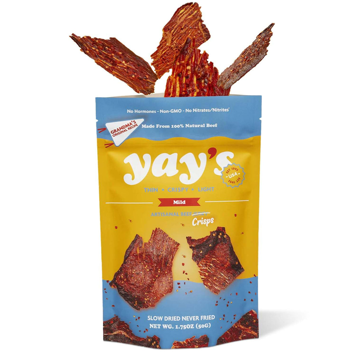 Yay's Snacks Sweet and Spicy Beef Crisps