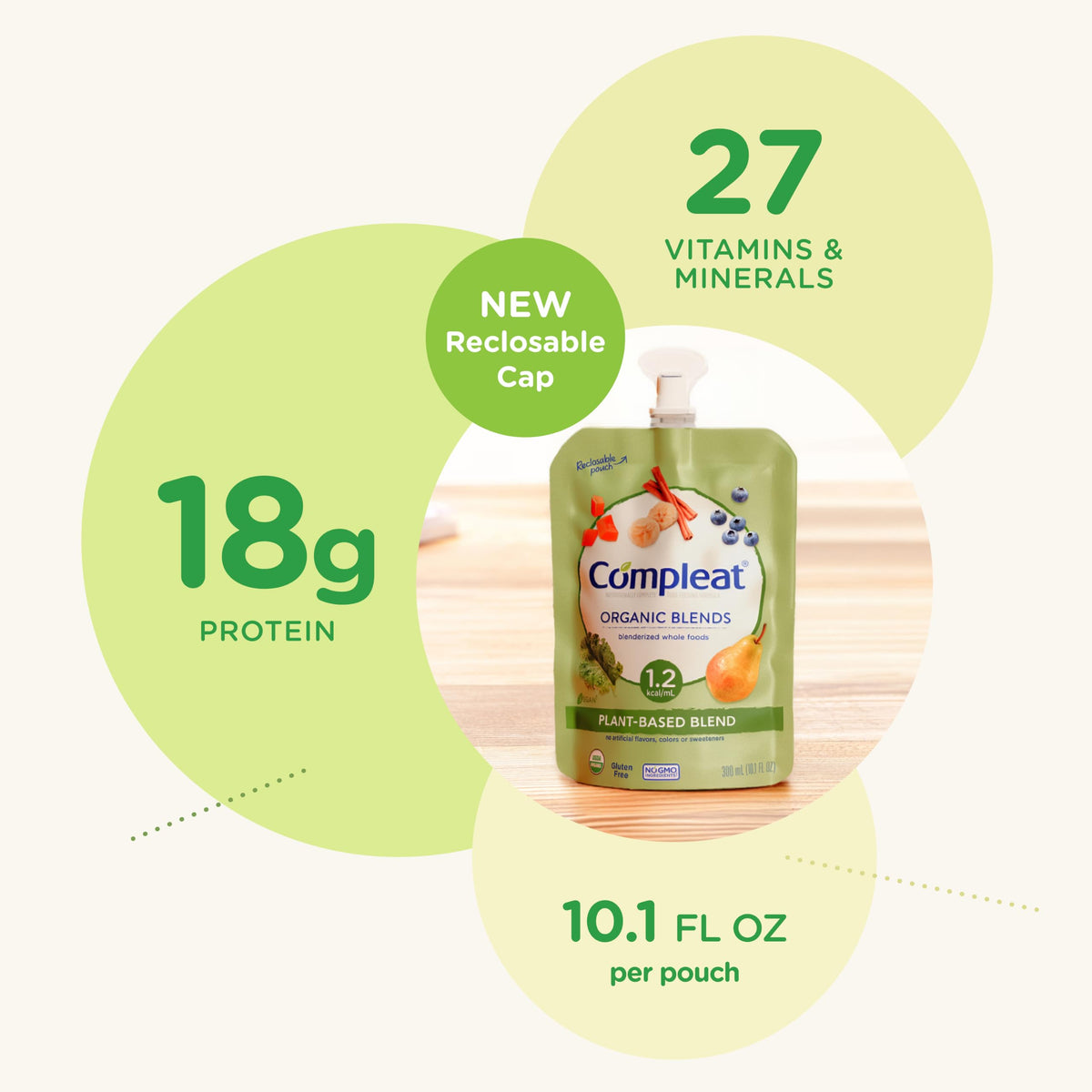 Compleat Organic Blends, Plant Based, 10.1 Fl Oz, 24 Pack