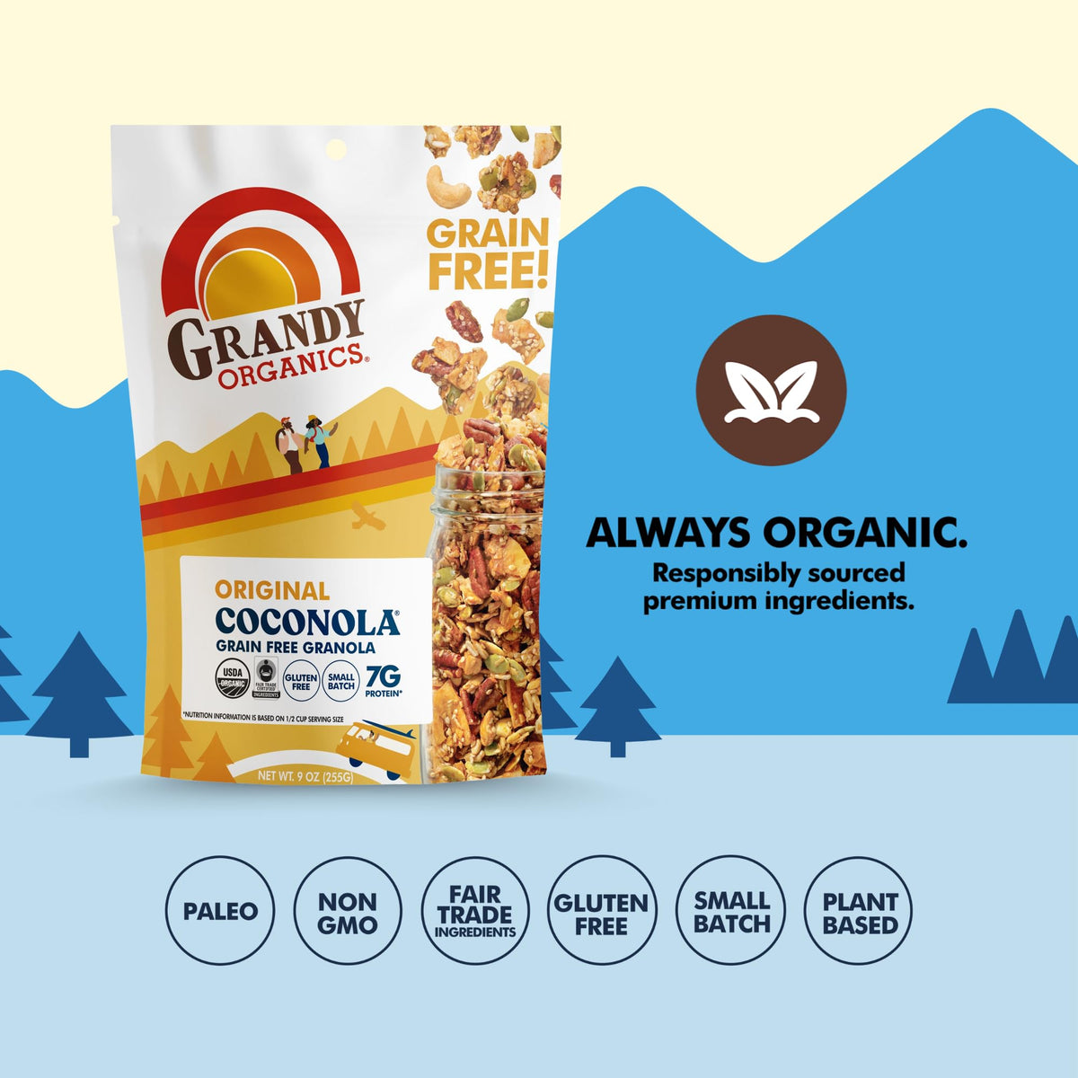 Organic Grain-Free Coconut Granola