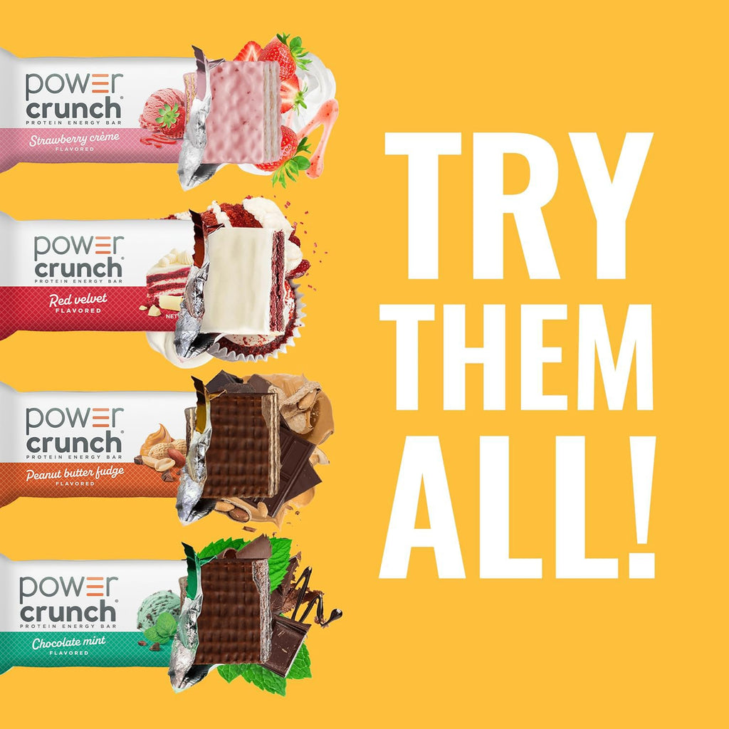Cinnamon Roll Protein Energy Wafer Bars – 72 Pack