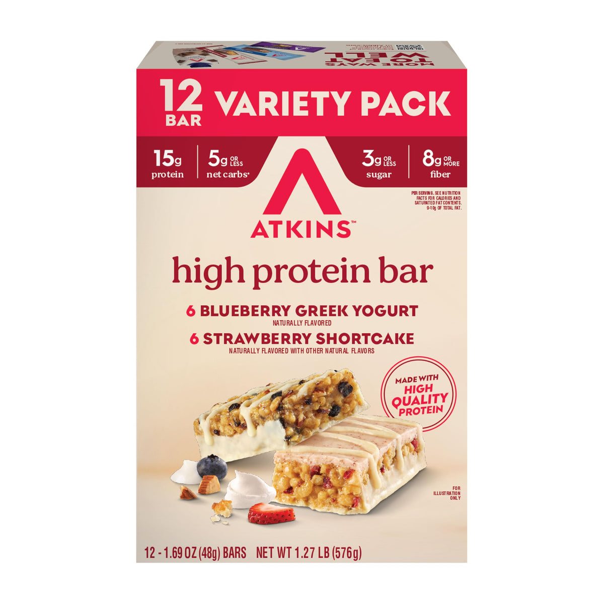 Atkins Meal Bars, 12 Count