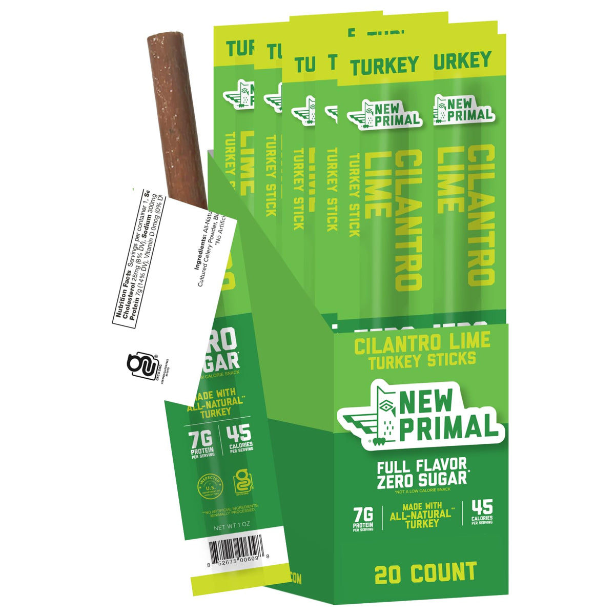 Turkey Meat Sticks – Lightly Peppered & Cilantro Lime