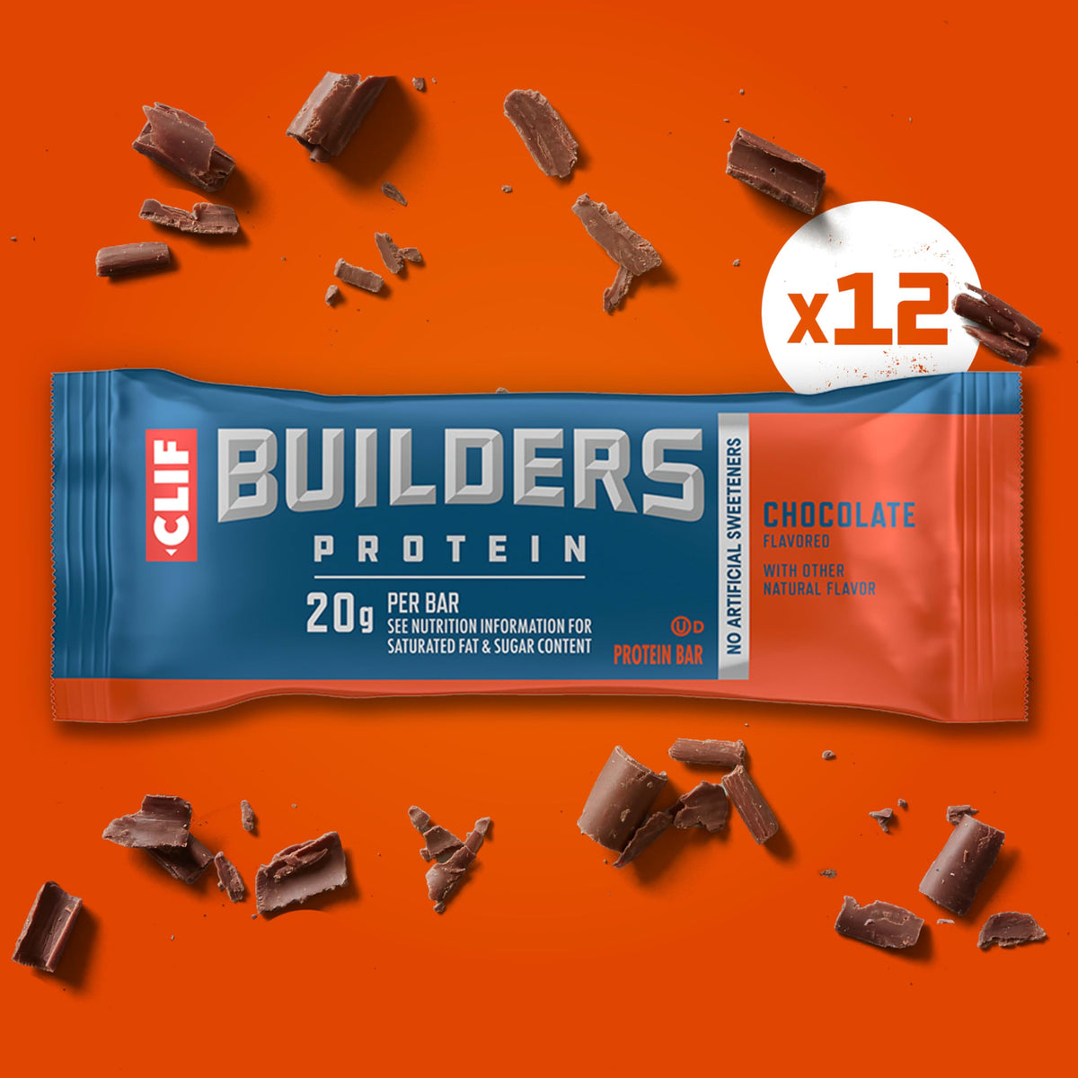 CLIF BUILDERS Protein Bars, Chocolatey Peanut Butter, Gluten Free