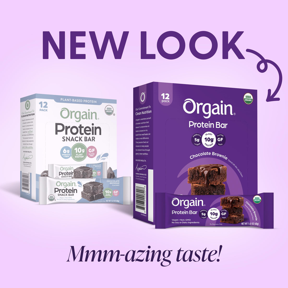 Chocolate Brownie Plant Protein Bars – 10g Protein, 72 Pack
