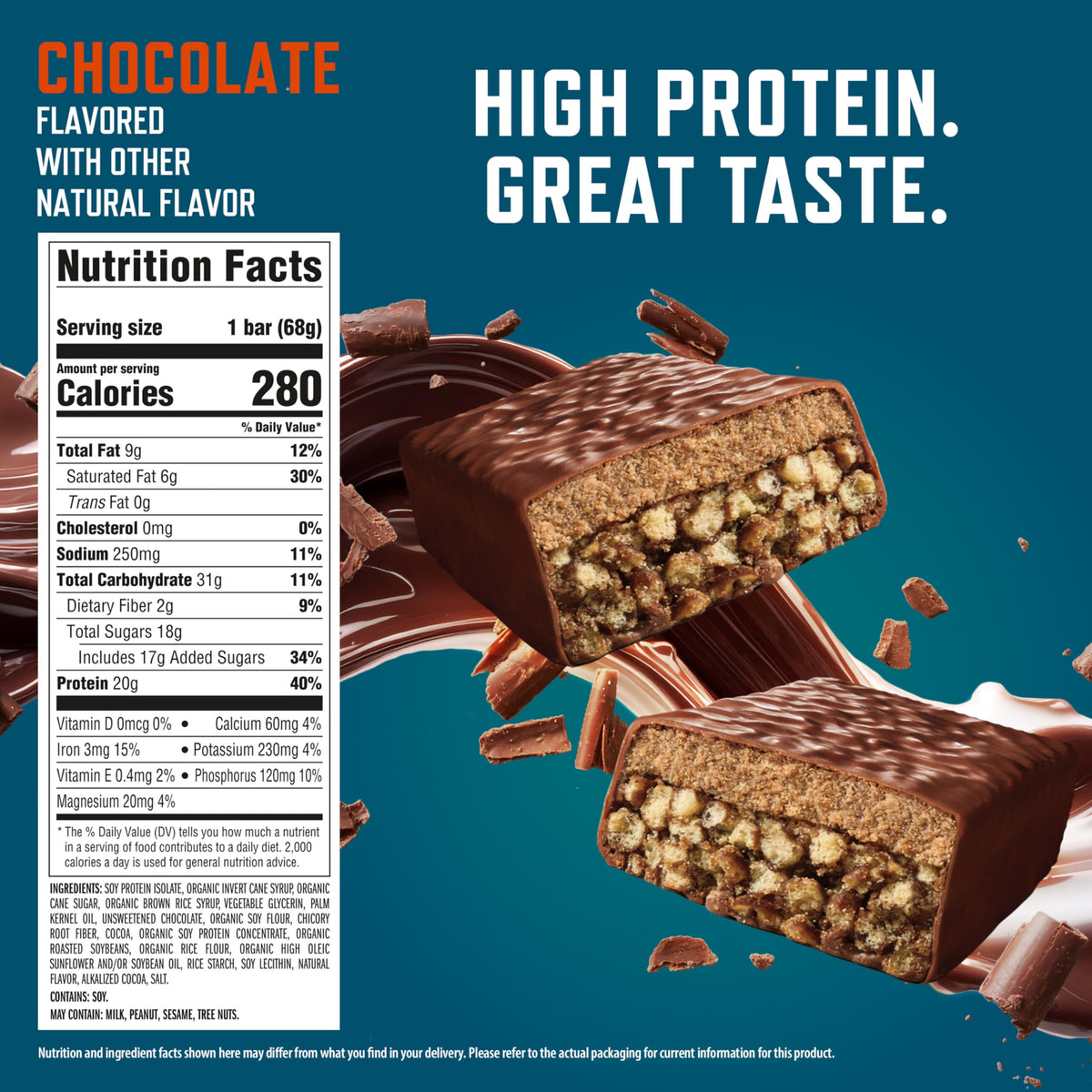 CLIF BUILDERS Protein Bars, Chocolatey Peanut Butter, Gluten Free