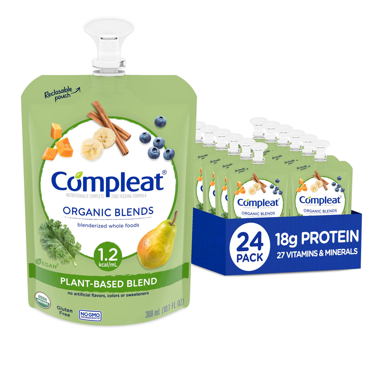 Compleat Organic Blends, Plant Based, 10.1 Fl Oz, 24 Pack