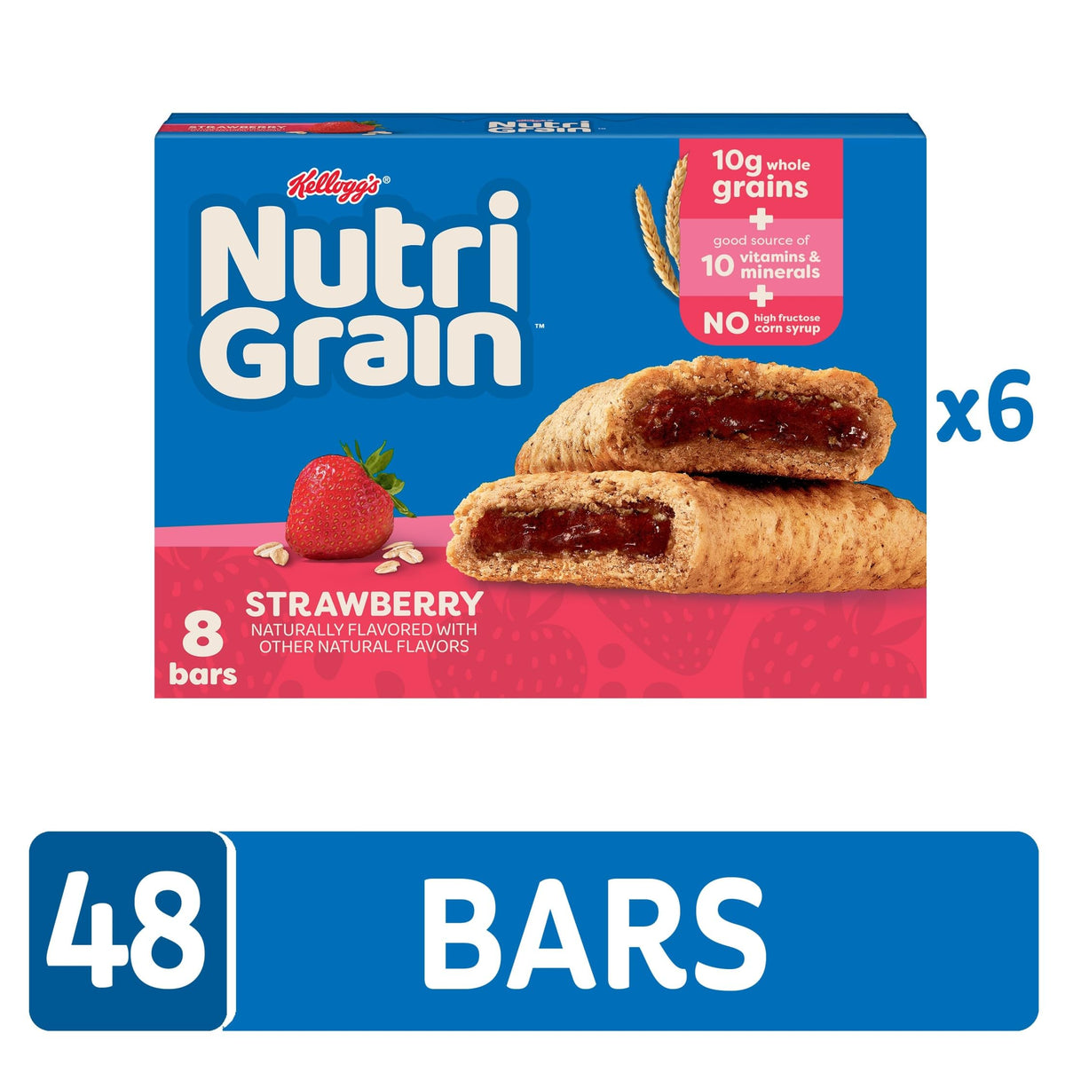 Strawberry Whole Grain Breakfast Bars