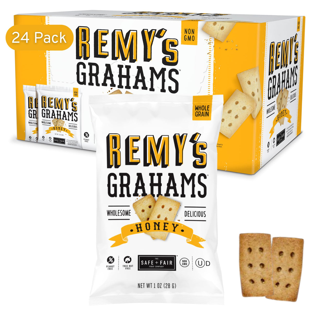 Cinnamon Whole Grain Graham Bites – 24 Pack