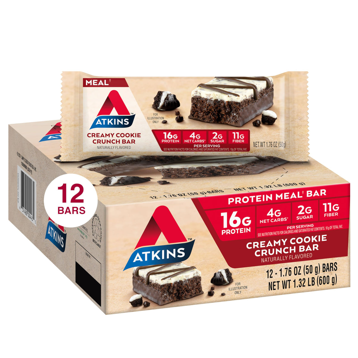Atkins Meal Bars, 12 Count