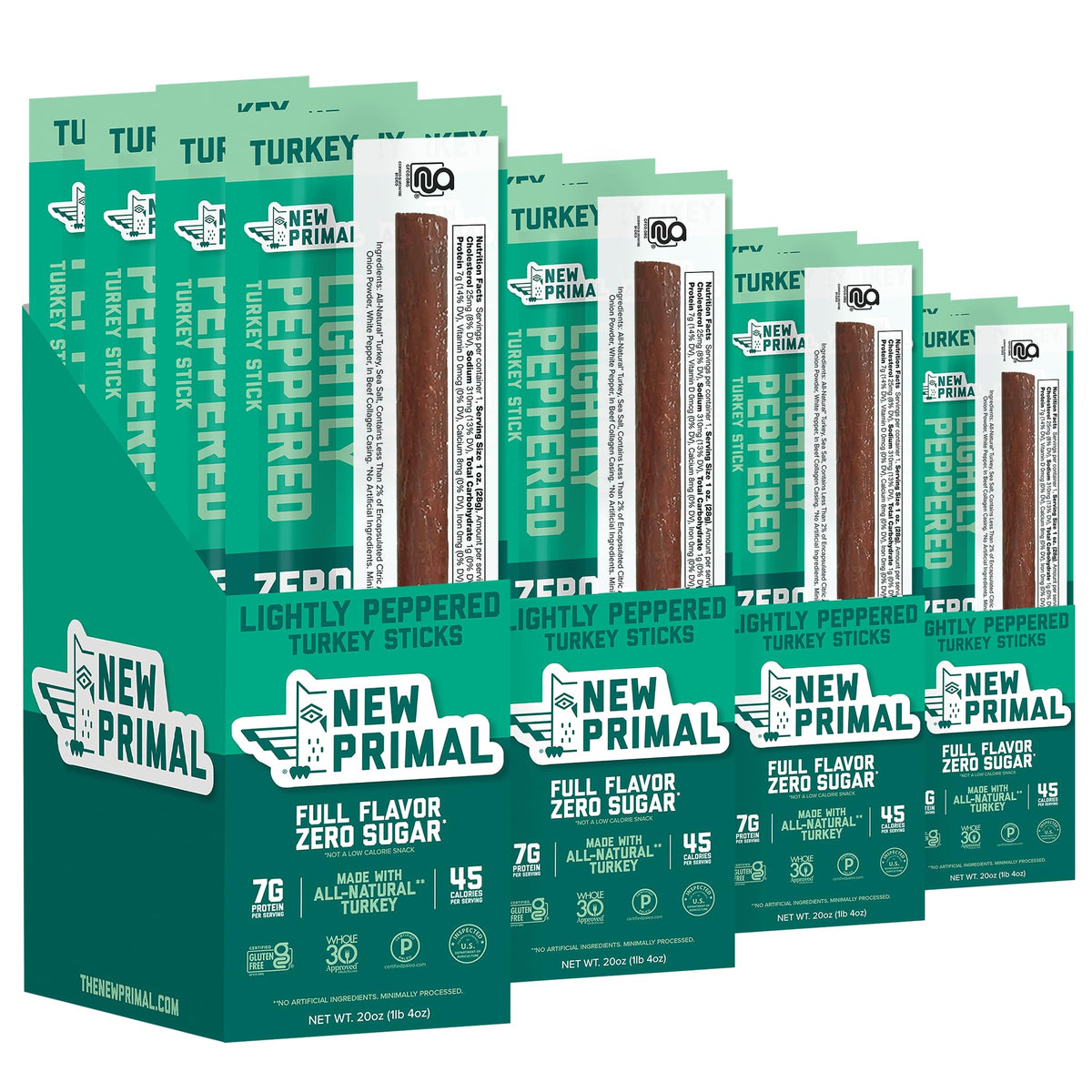 Turkey Meat Sticks – Lightly Peppered & Cilantro Lime
