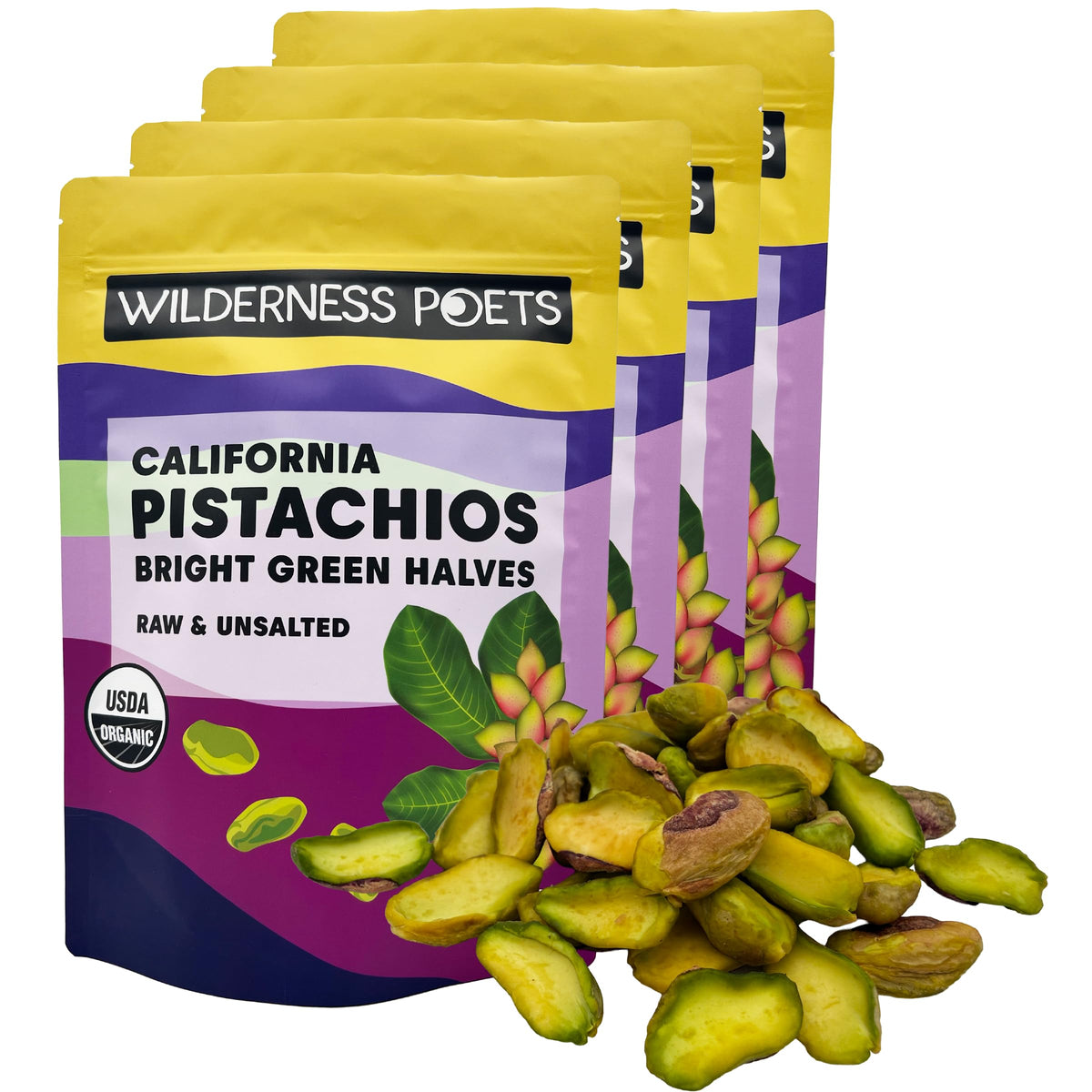 Organic Unsalted Pistachio Halves