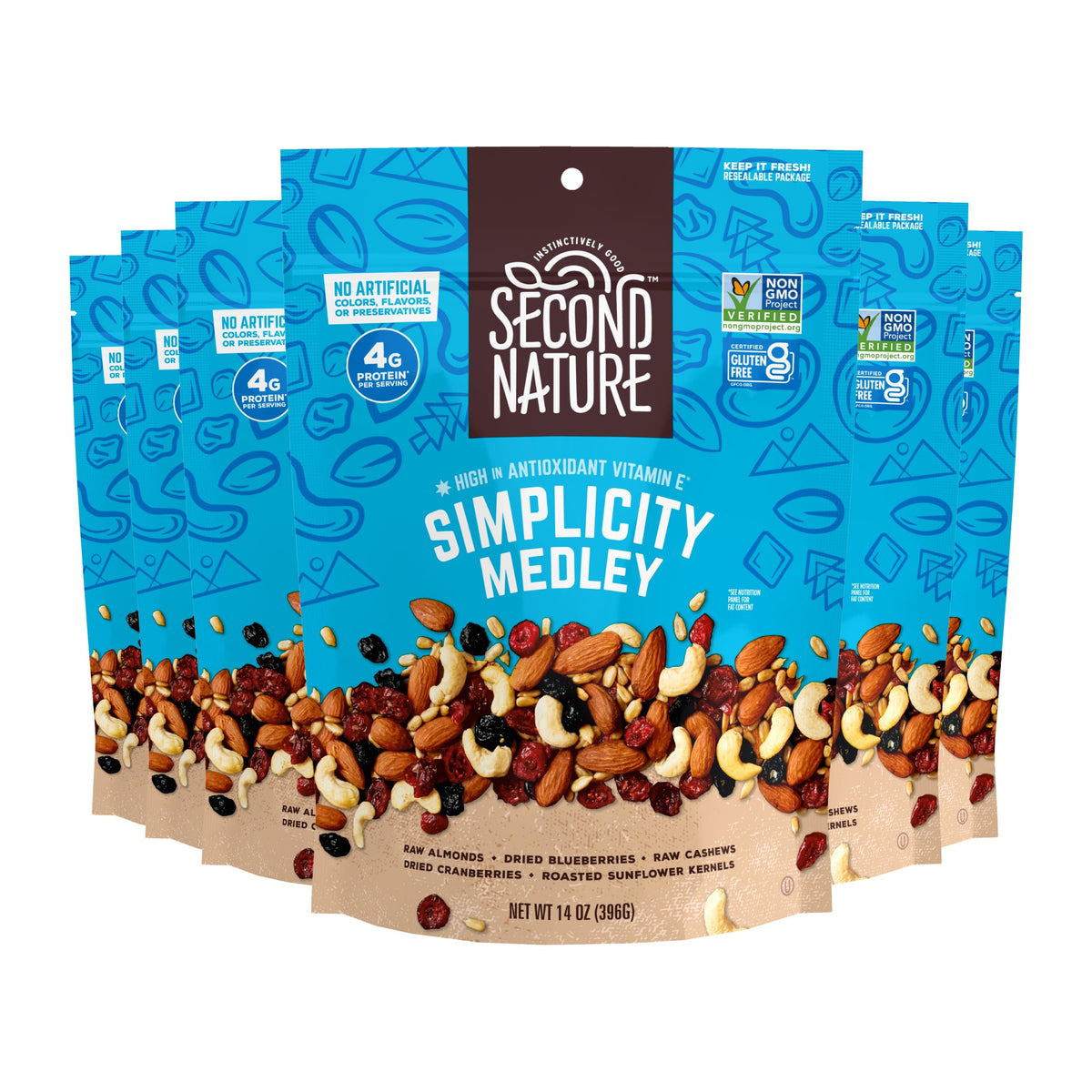 Second Nature Trail Mix Reasealable Pouch