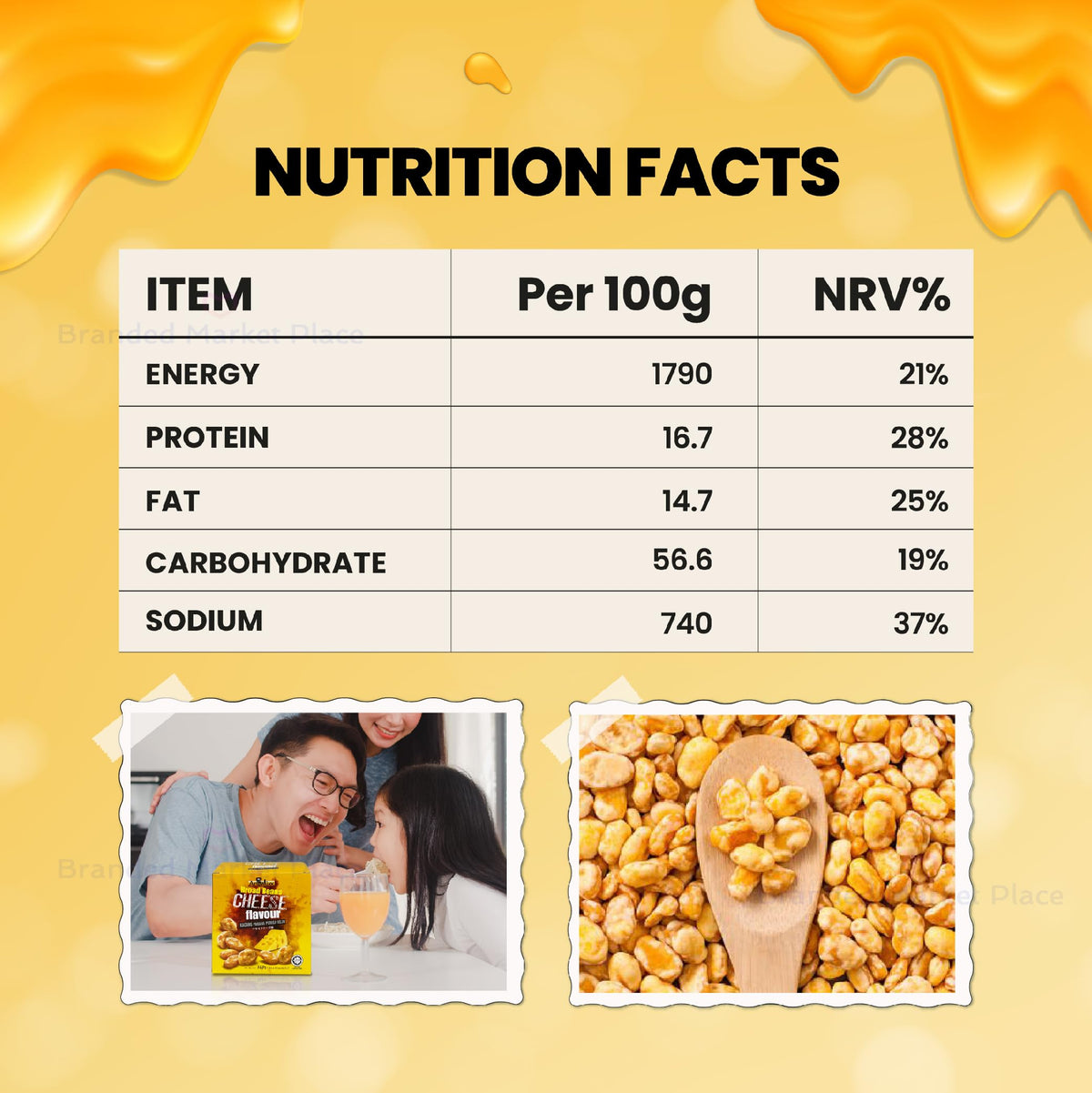High-Protein Crunchy Broad Bean Snacks – 120 Pack