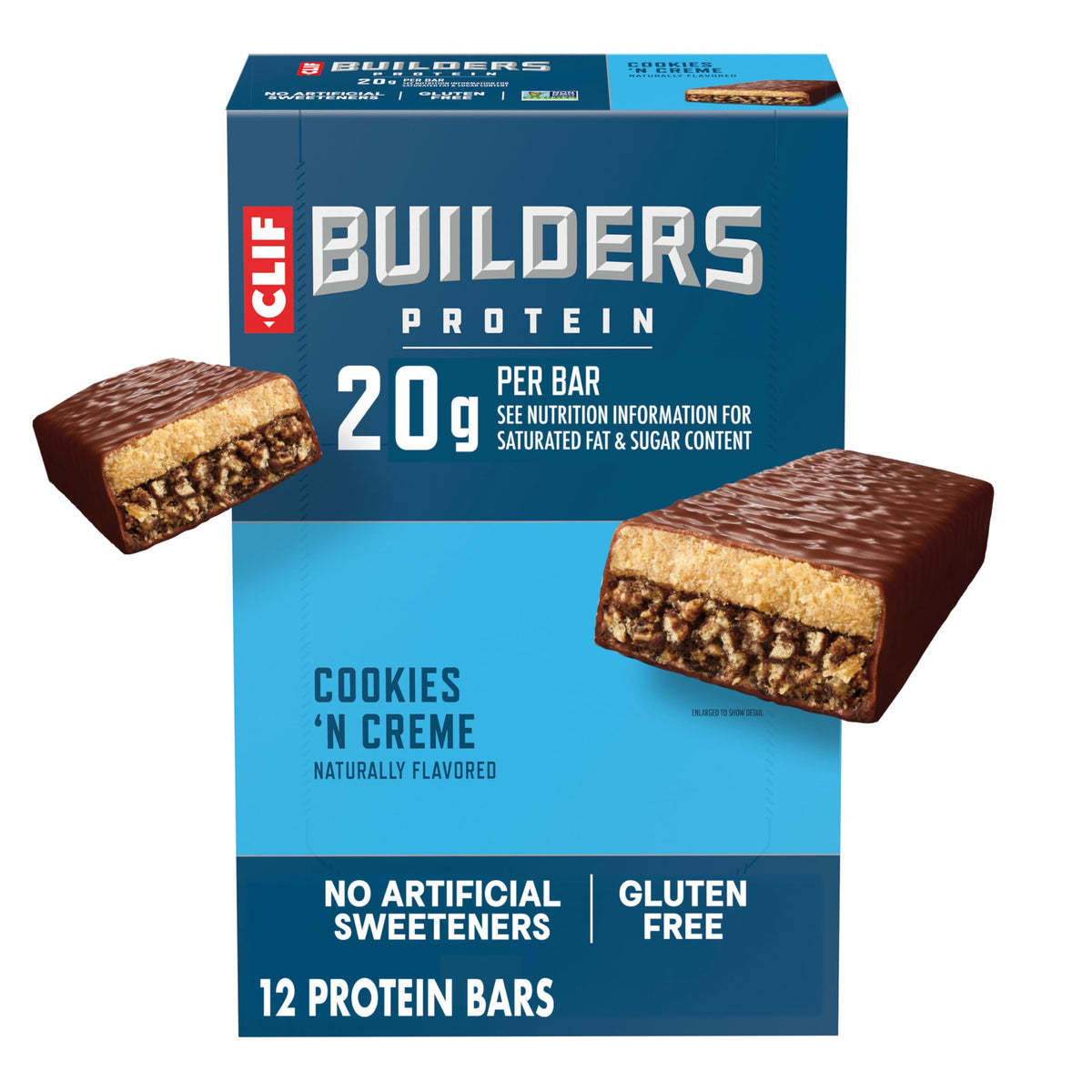 CLIF BUILDERS Protein Bars, Chocolatey Peanut Butter, Gluten Free