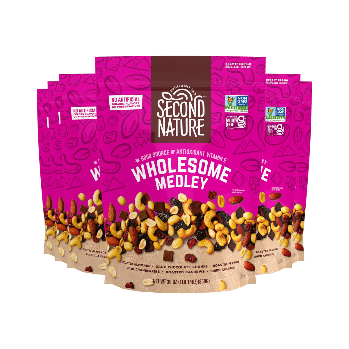 Second Nature Trail Mix Reasealable Pouch