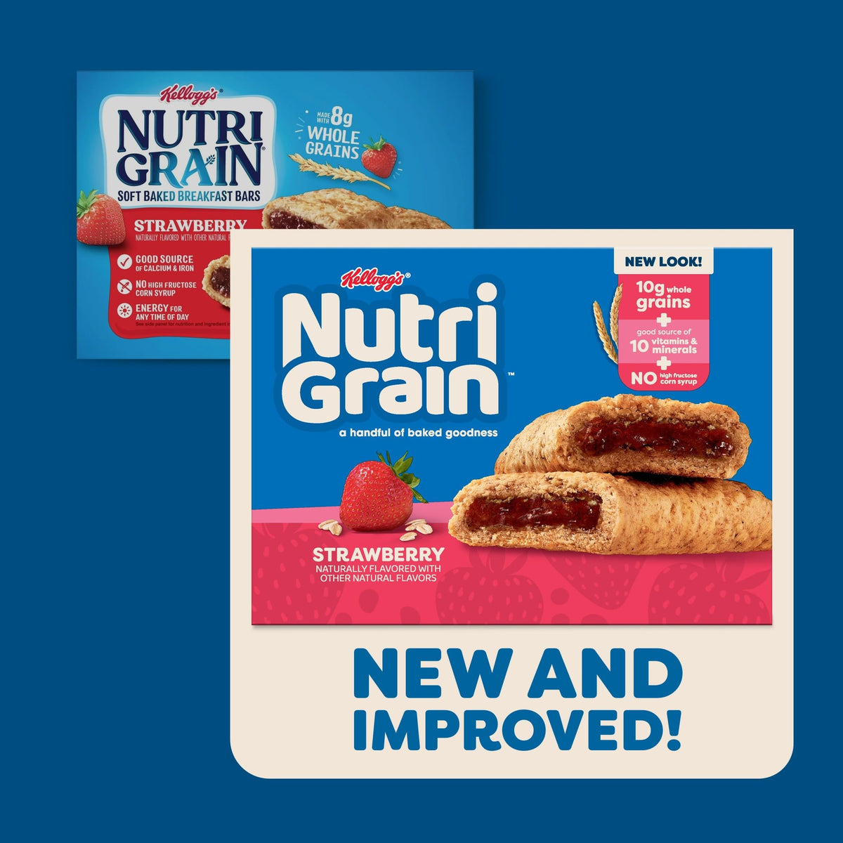 Strawberry Whole Grain Breakfast Bars