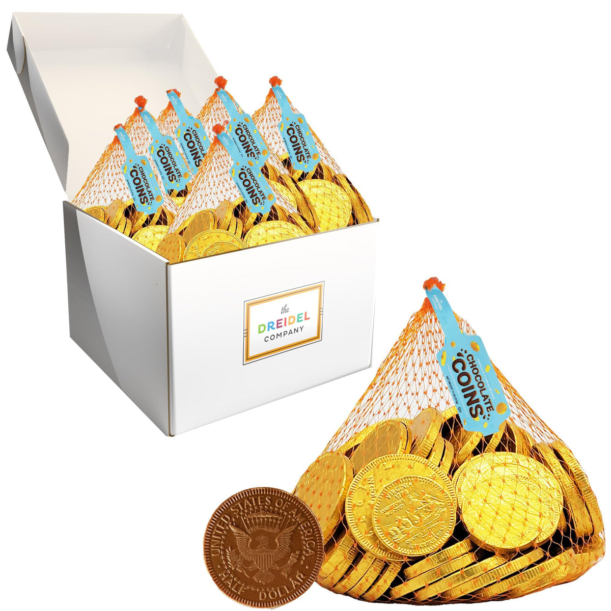 Hanukkah Milk Chocolate Coins – Approx. 70 Pieces