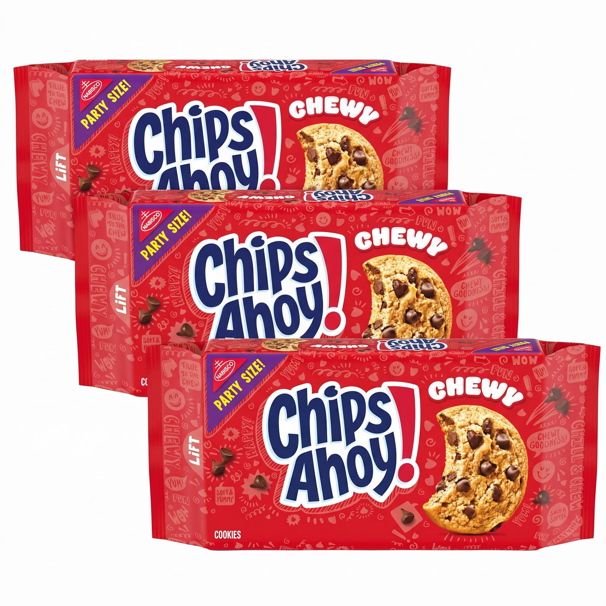 OREO Chocolate Sandwich Cookies, Party Size, 8-25.5 oz Packs
