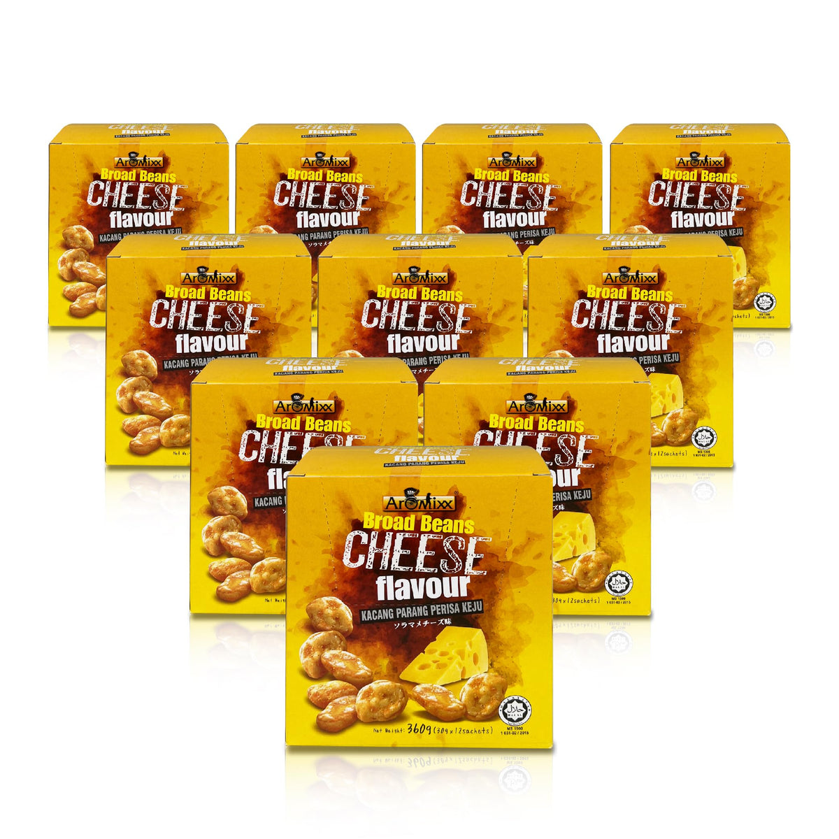 High-Protein Crunchy Broad Bean Snacks – 120 Pack