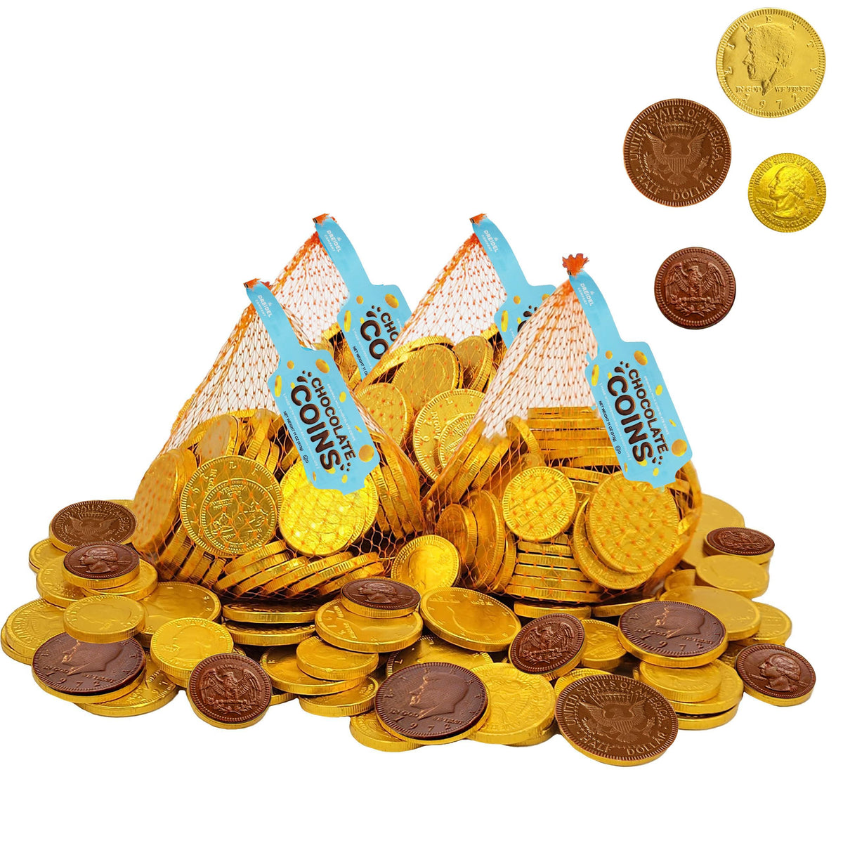 Hanukkah Milk Chocolate Coins – Approx. 70 Pieces